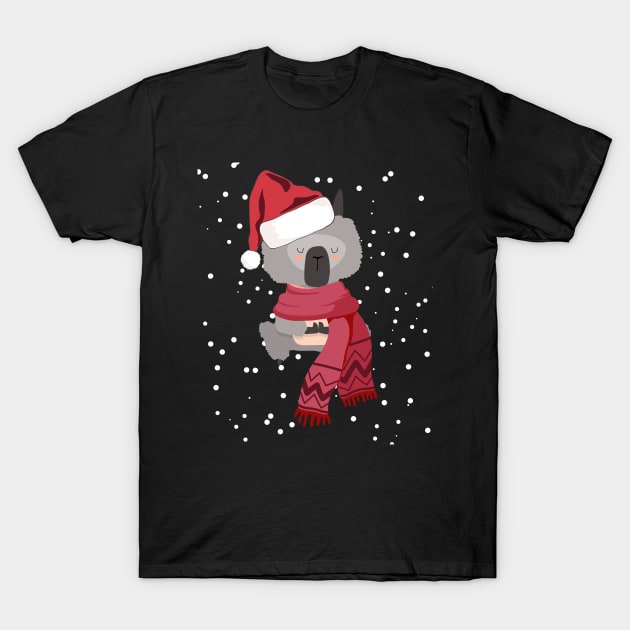 Fa la la llama funny christmas llama T-Shirt by the christmas shop